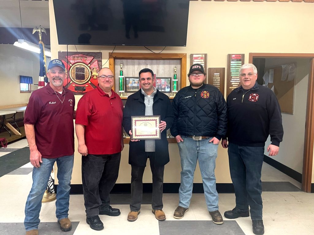 East Herkimer Fire Department Chicken BBQ with Steve Ponte Jr. (middle) 