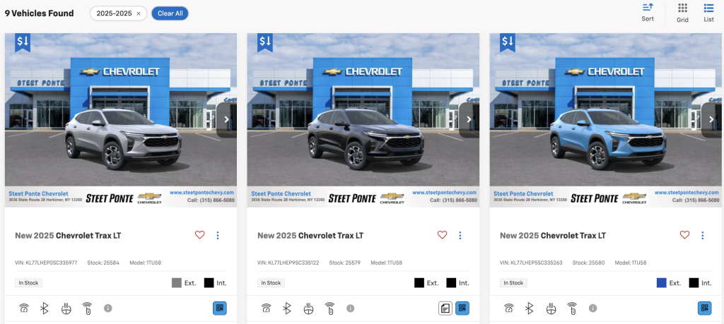 Steet Ponte Chevy 2025 Inventory 