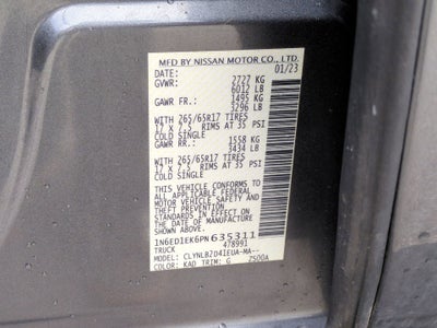 2023 Nissan Frontier Crew Cab SV 4x4