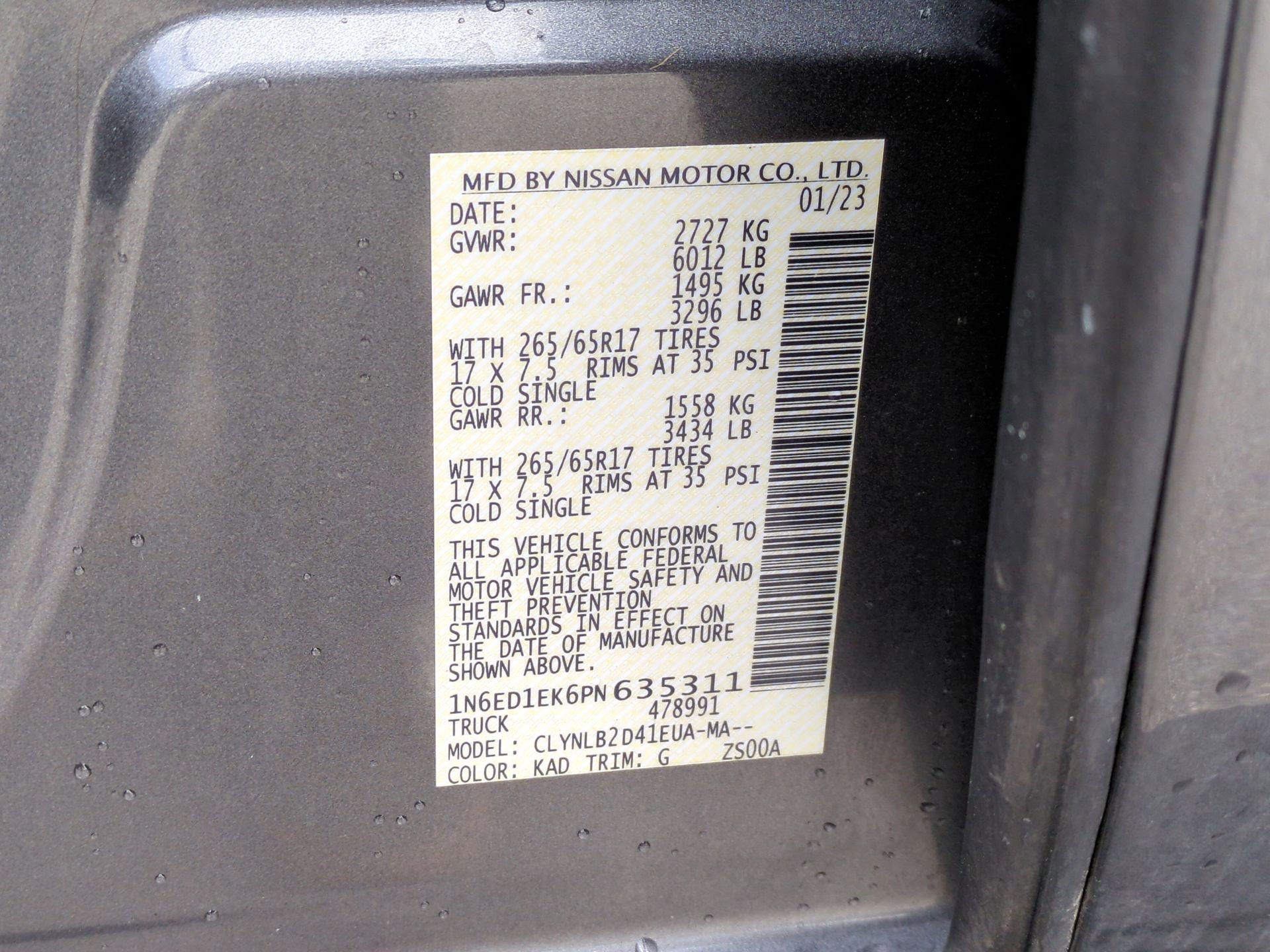 2023 Nissan Frontier Crew Cab SV 4x4