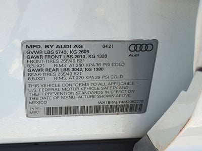 2021 Audi SQ5 Premium Plus TFSI quattro Tiptronic