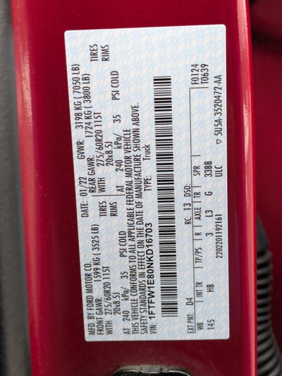 2022 Ford F-150 LARIAT