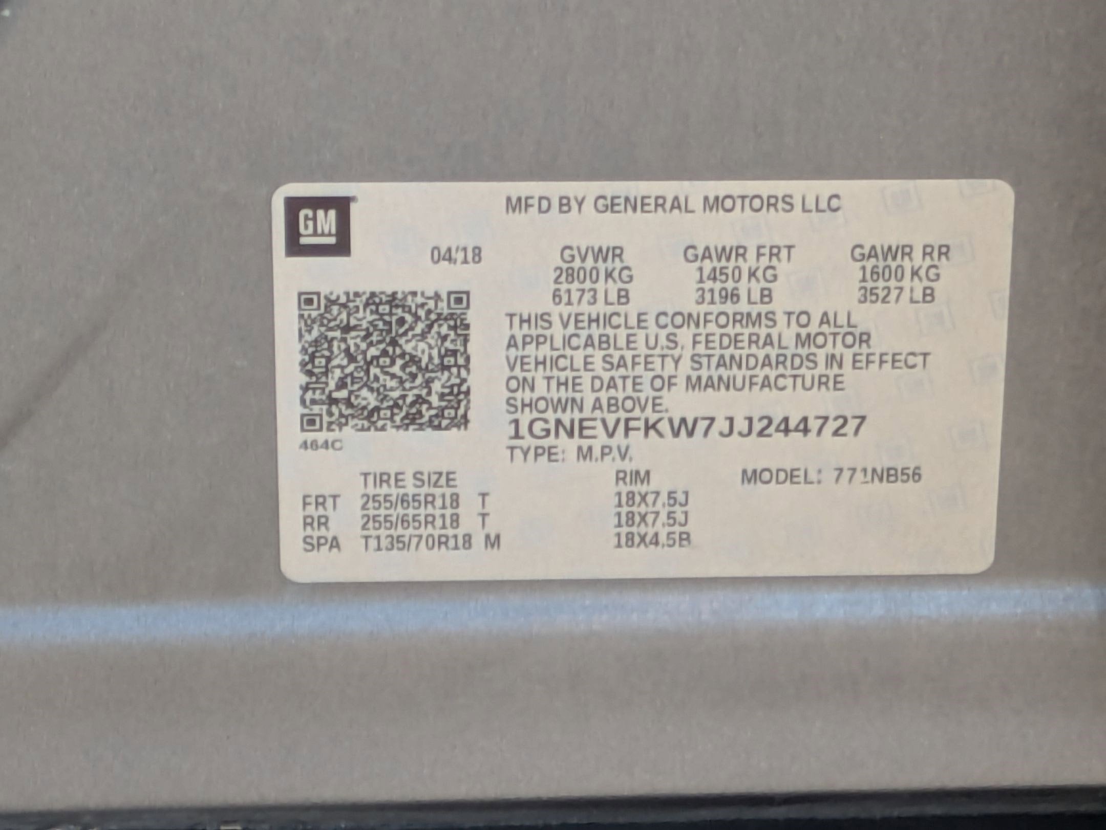 2018 Chevrolet Traverse LS