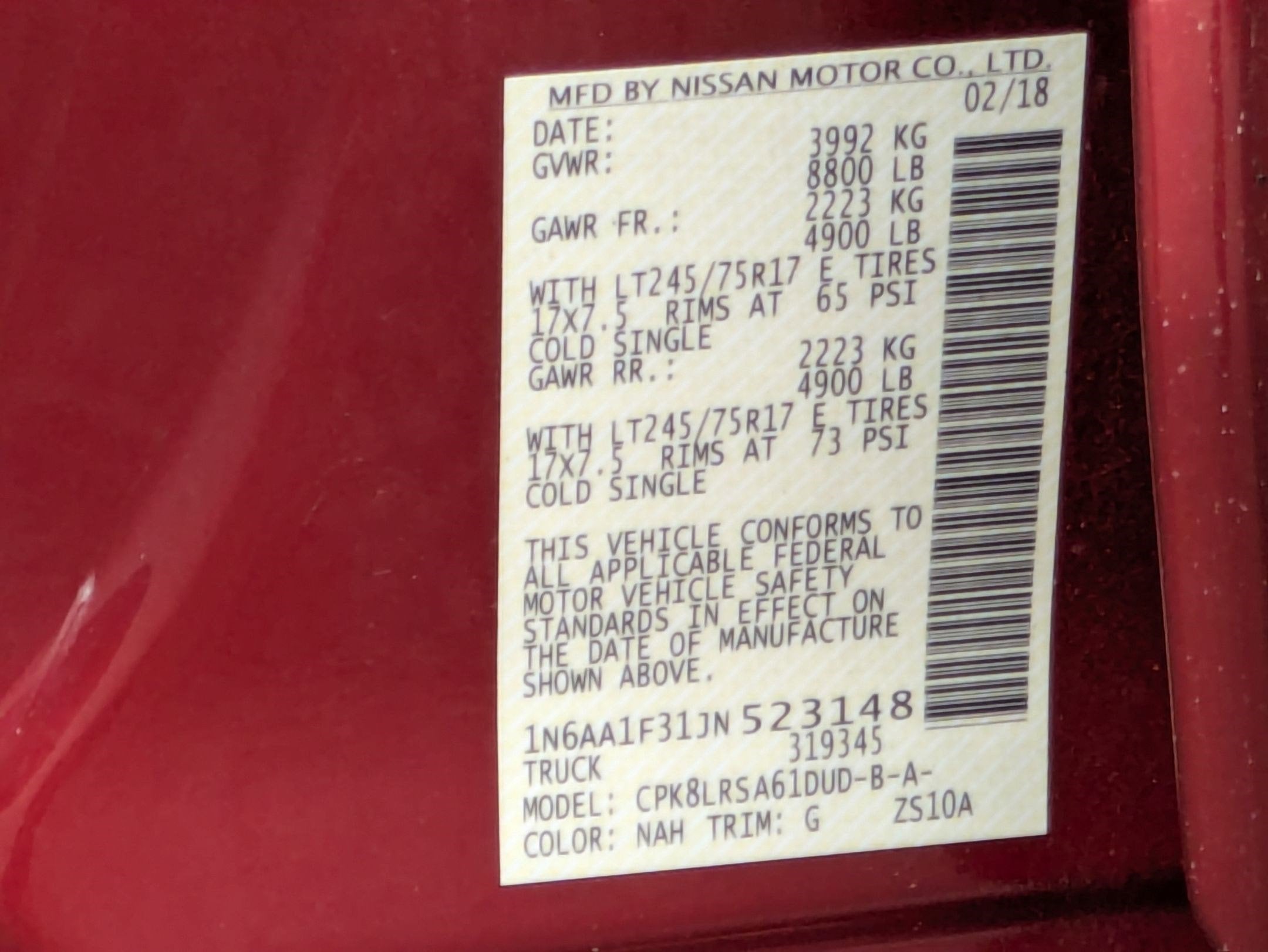 2018 Nissan Titan XD S