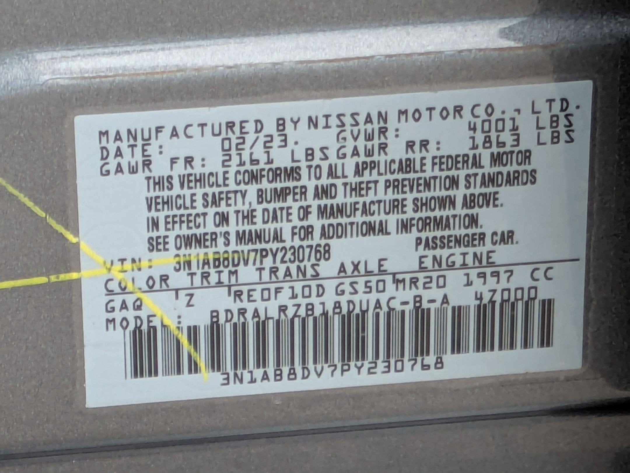 2023 Nissan Sentra SR