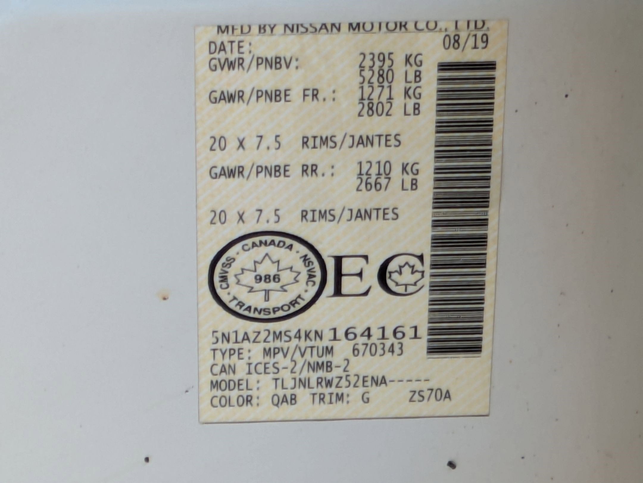 2019 Nissan Murano SL