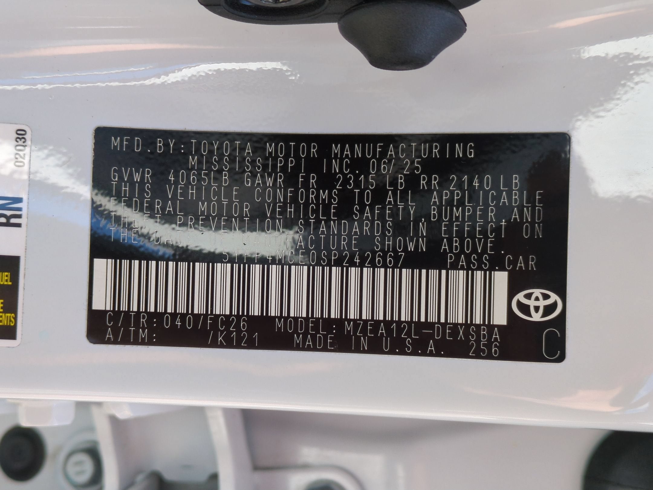 2025 Toyota Corolla SE