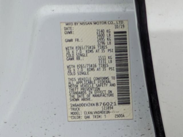 2019 Nissan Frontier PRO-4X