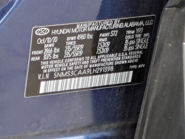 2020 Hyundai Santa Fe SEL