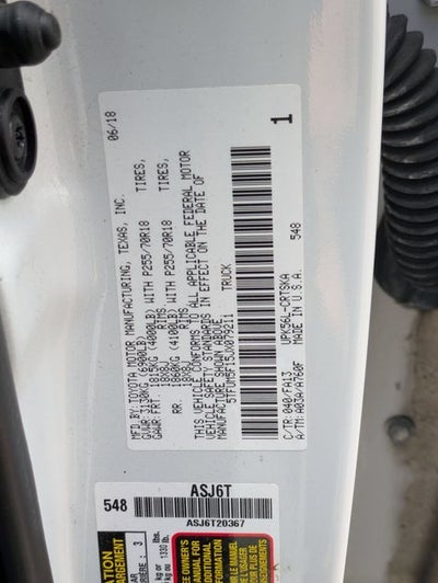 2018 Toyota Tundra SR