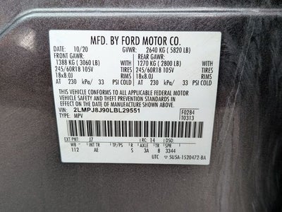 2020 Lincoln Nautilus Standard