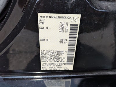 2022 Nissan Altima 2.5 SV