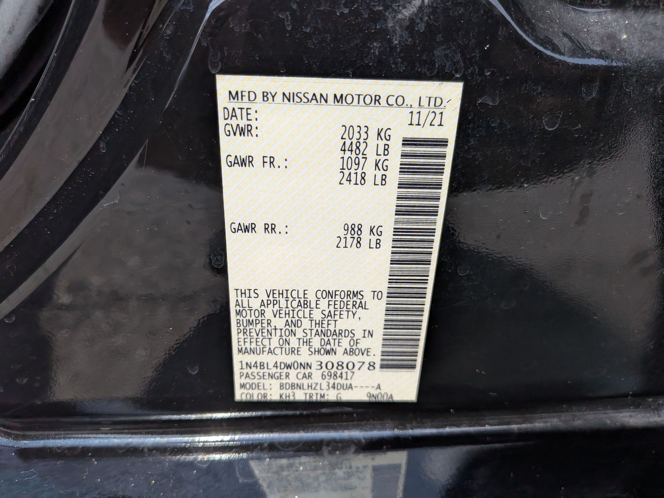 2022 Nissan Altima 2.5 SV