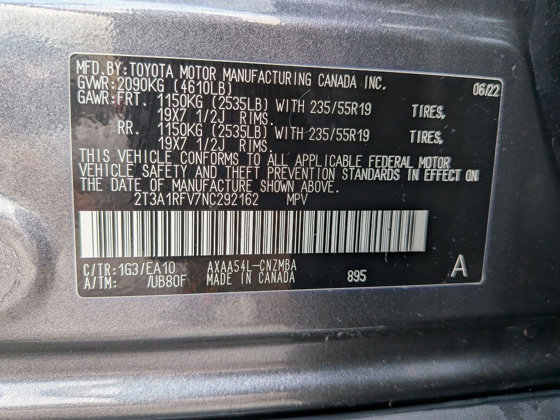2022 Toyota RAV4 XLE Premium w/ Premium Grade Weather Pkg