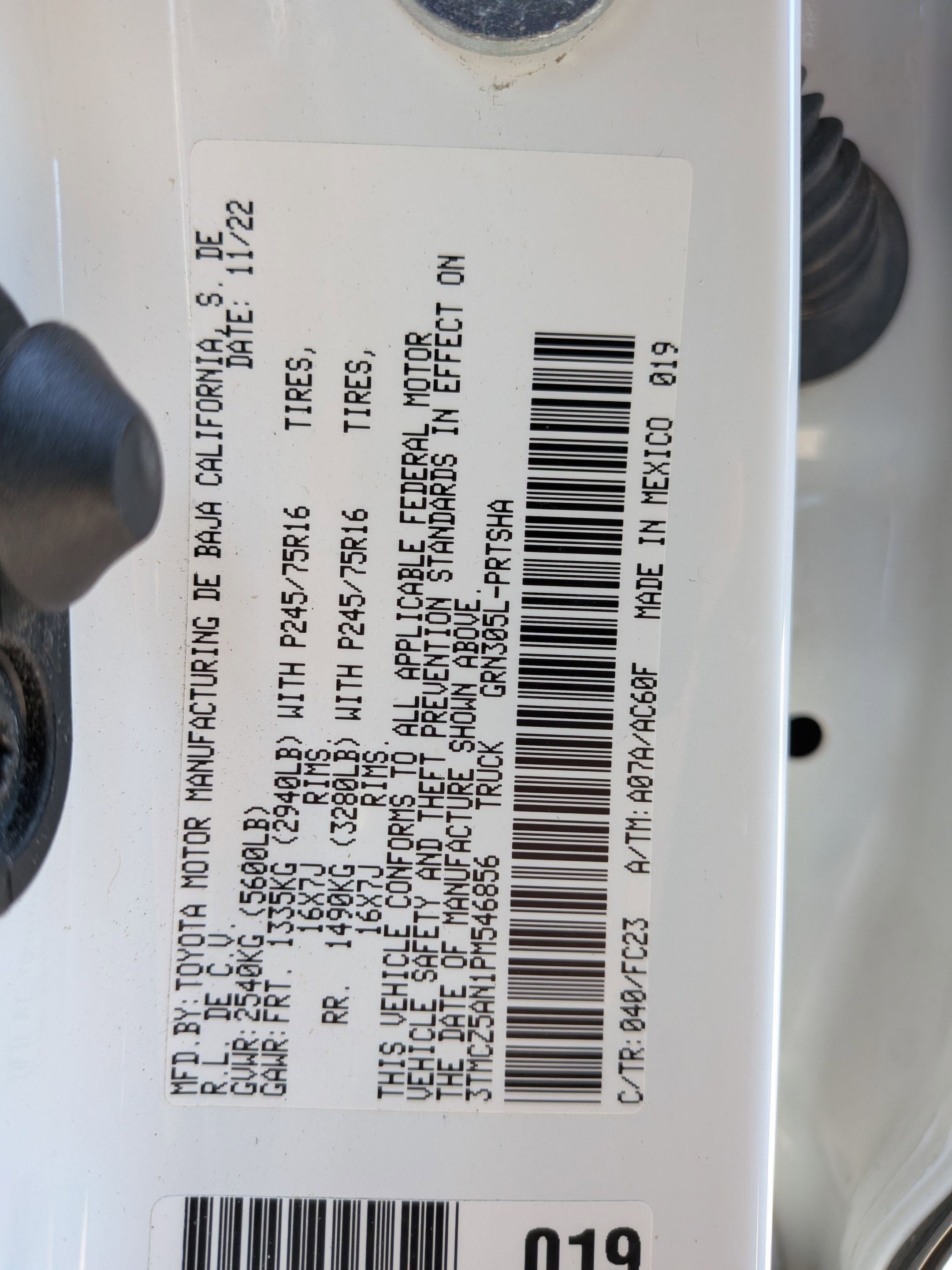 2023 Toyota Tacoma SR5 V6