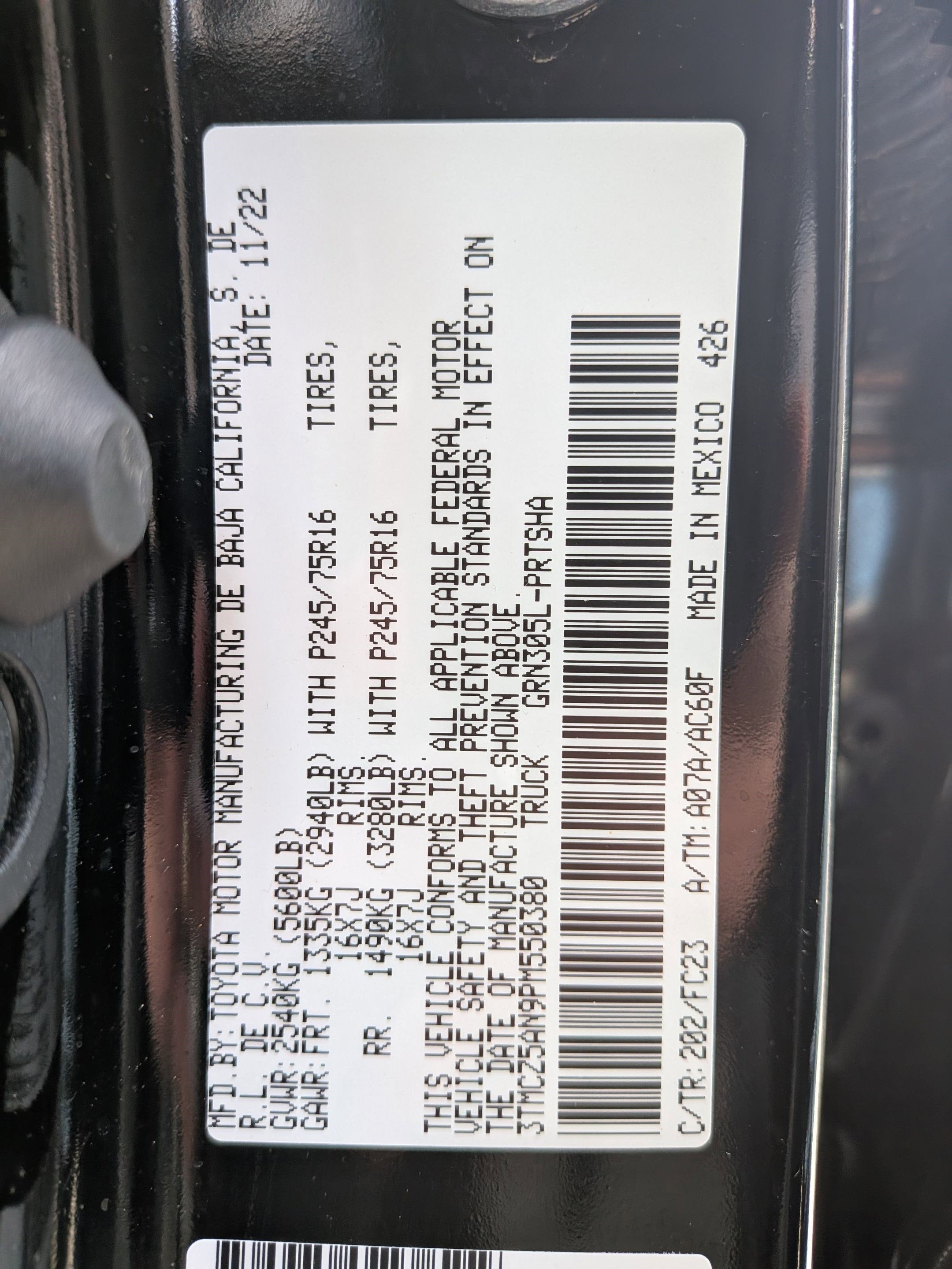 2023 Toyota Tacoma SR5 V6