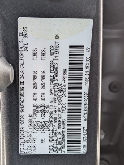 2023 Toyota Tacoma TRD Off-Road Premium V6 L/B