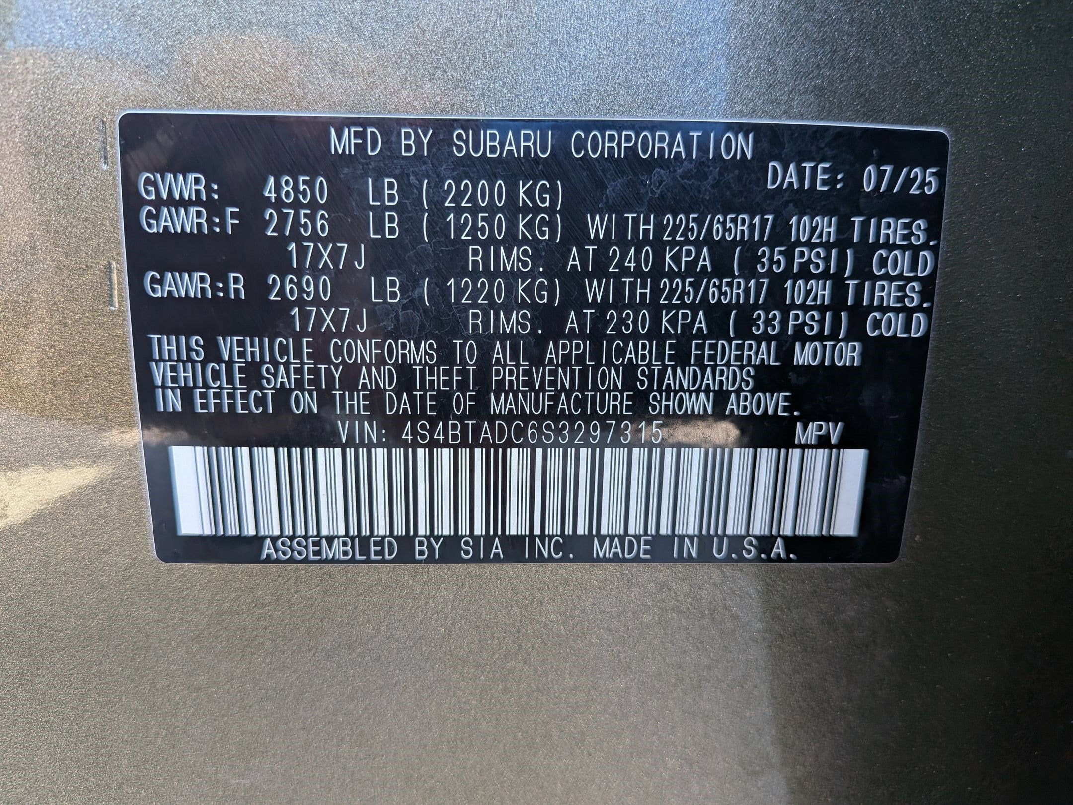 2025 Subaru Outback Premium