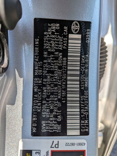 2016 Toyota Camry SE