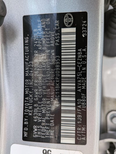 2023 Toyota Camry LE AWD