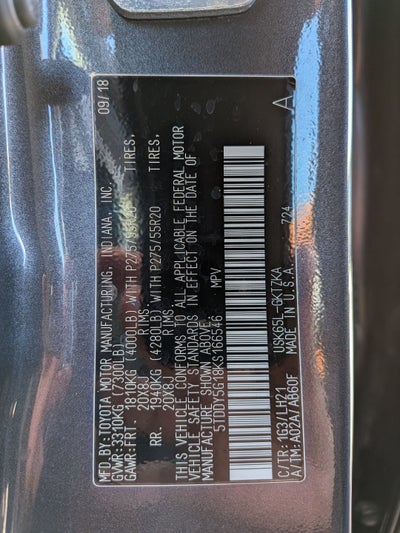 2019 Toyota Sequoia Platinum