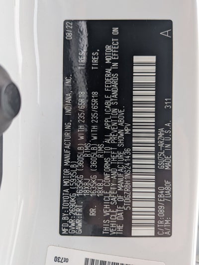 2022 Toyota Highlander XLE