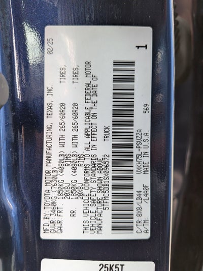 2025 Toyota Tundra Hybrid 1794 Edition