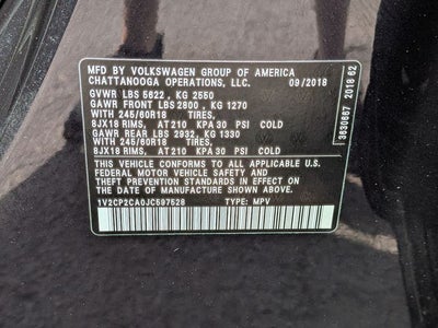 2018 Volkswagen Atlas 2.0T SE