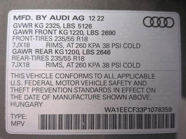 2023 Audi Q3 Premium Plus S Line quattro