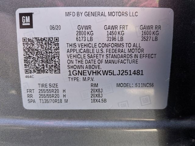2020 Chevrolet Traverse 3LT