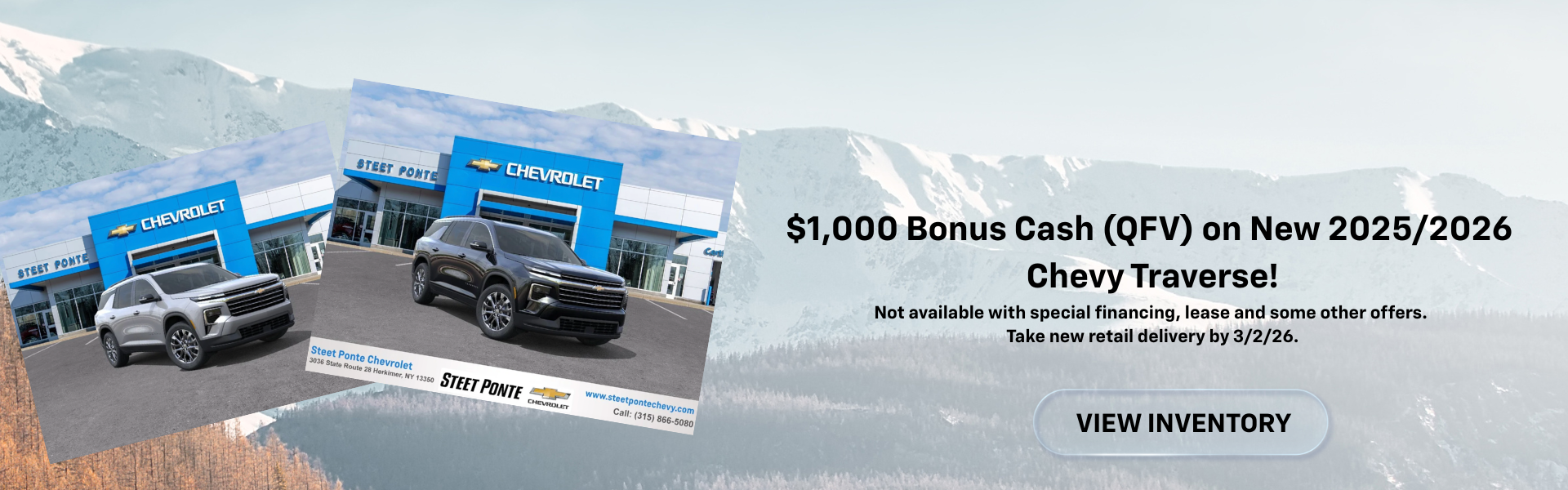 2026 Traverse Bonus Cash 