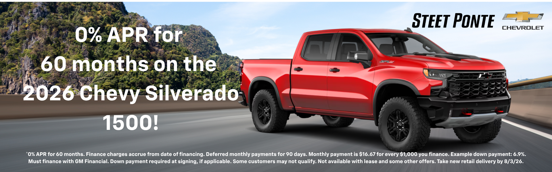 APR Offer July 2026 Silverado