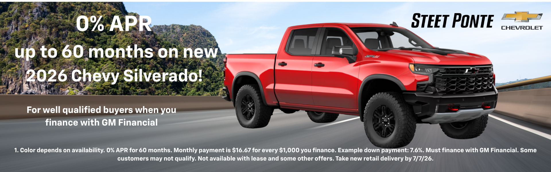 2026 Silverado 0% APR 
