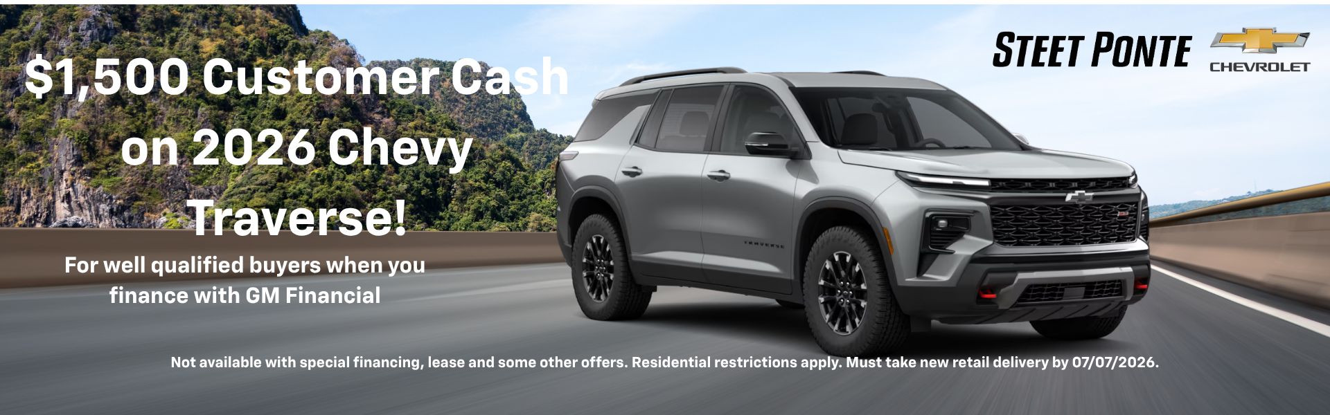 2026 Chevy Traverse Customer Cash