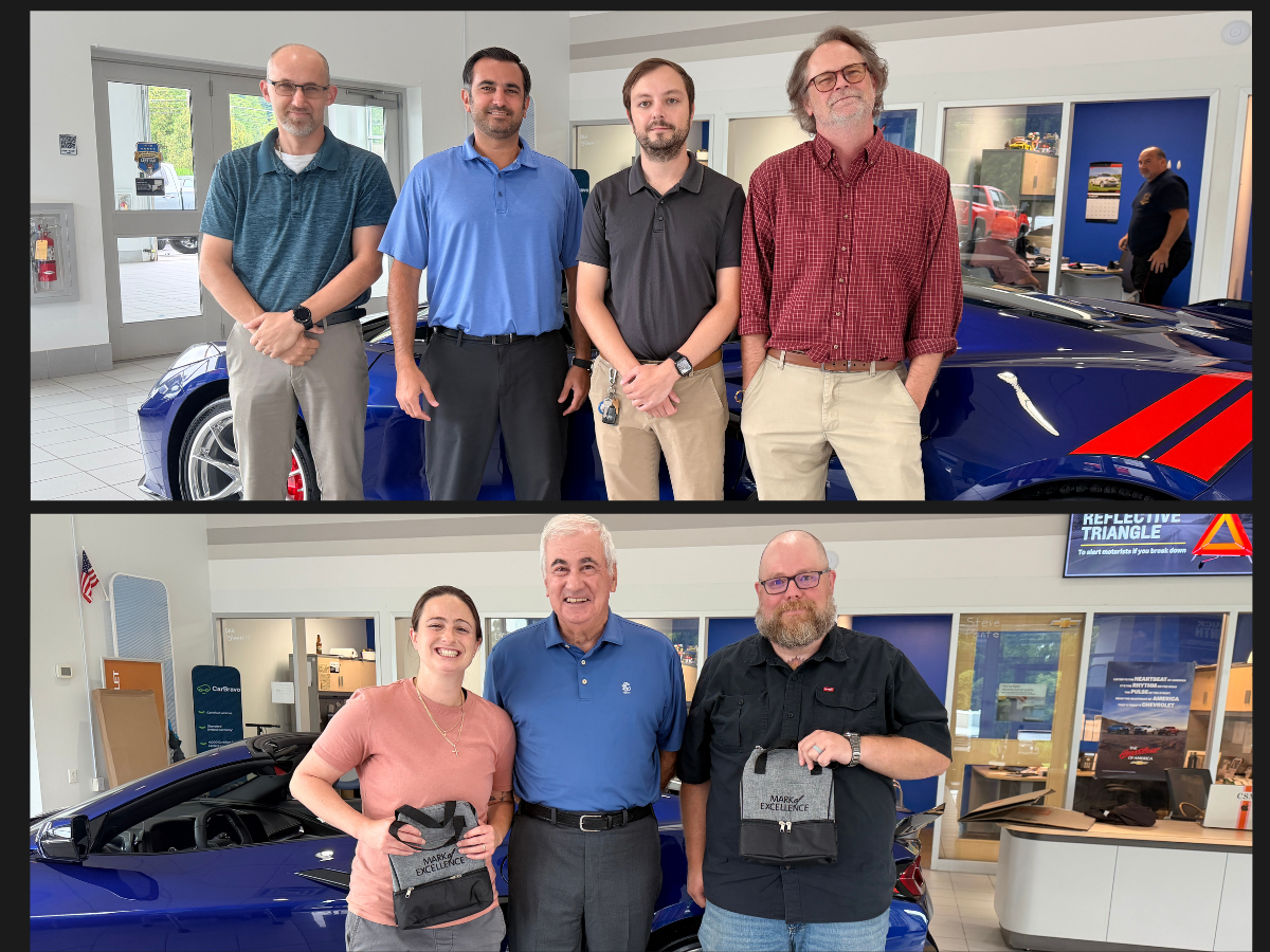 Steet Ponte Chevy Sales Team and Service Team Being Presented with their GM Mark of Excellence Awards